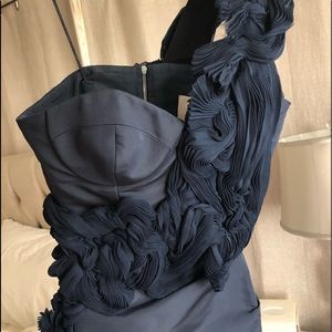 Jason Wu Navy Cocktail Formal Runway Dress